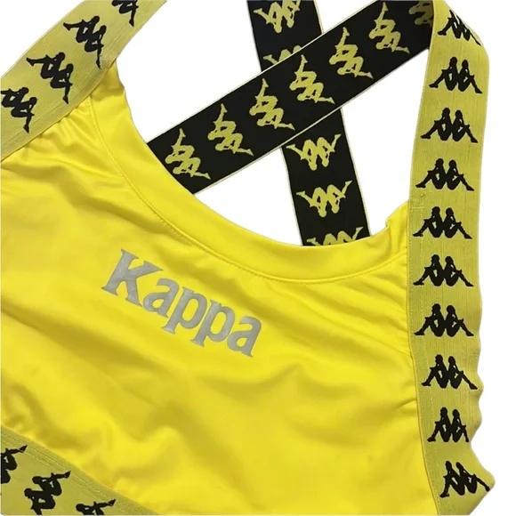 Kappa strappy yellow and black sports bra - Picture 5 of 6